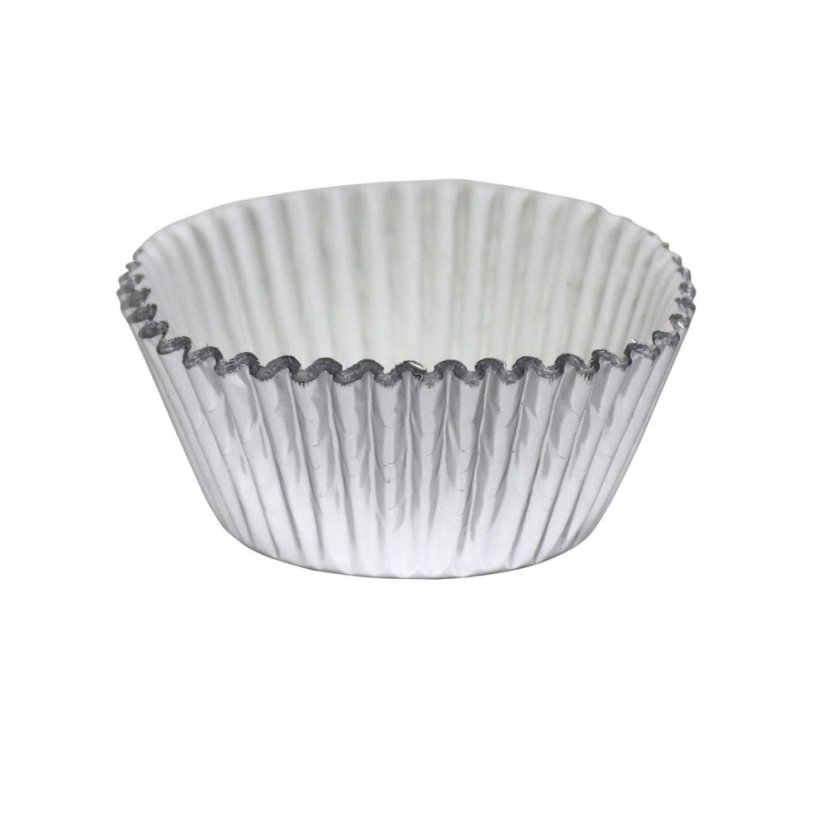 PME Cukrářské košíčky stříbrné alobalové 50x30mm, 30ks