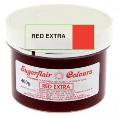 Gelová barva Sugarflair koncentrovaná RED EXTRA, 400g