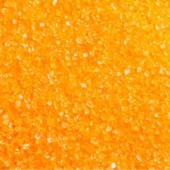 Oranžový třpytivý cukr na zdobení 100 g – Decora