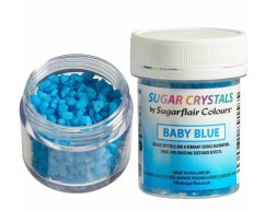 Sugarflair Cukrové krystaly SUGAR CRYSTALS Baby blue