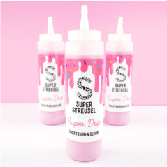 Cake Drip Super Streusel - světle růžová 300g