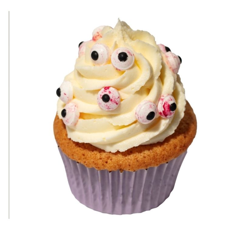 Cukrové krvavé oči PME na Halloween cupcakes