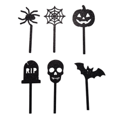 Cupcake zápichy Halloween – sada 6 ks