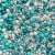 Tyrkysové cukrové zdobení – mix perliček Turquoise