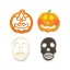 Halloweenská vykrajovátka Dýně a lebka – sada 2 ks