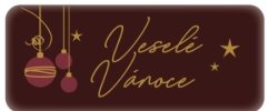 Čokoládové logo Veselé Vánoce