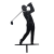 Dortový zápich golfista