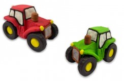 Cukrová dekorace traktor