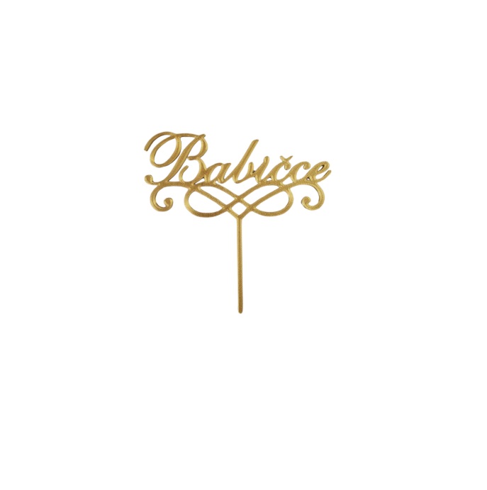 Dortový zápich Babičce zlatý