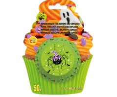 Košíčky na cupcakes Happy Halloween pavouček