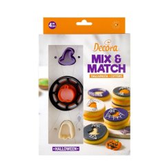 Halloweenská vykrajovátka na sušenky Mix & Match – sada 4 ks