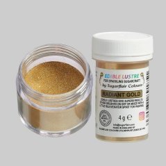 Sugarflair Prachová perleťová barva RADIANT GOLD, 4g