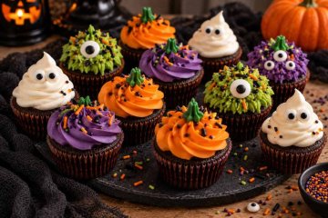 Dokonalé halloweenské cupcakes – recept krok za krokem