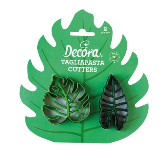 Decora tropické listy vykrajovátka 2 ks