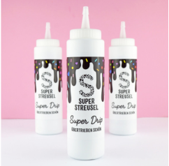 Cake Drip Super Streusel - černá 300g