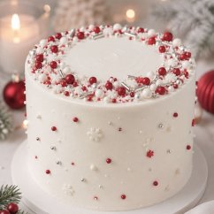 Tmavě červené cukrové zdobení – mix perliček Cherry Queen