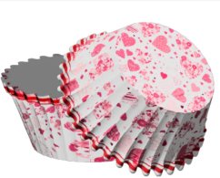 Košíčky na cupcakes srdíčka