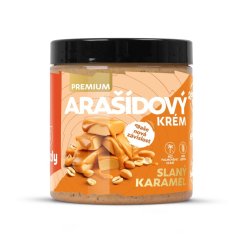 GRIZLY Arašídový krém slaný karamel dóza 500 g