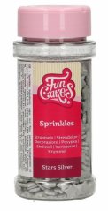 Cukrové sypání Funcakes Silver Stars