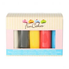 Sada barevných fondánových hmot FunCakes - Primary Colours