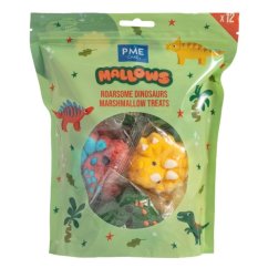 Dinosauři marshmallow – jedlé zdobení  12 ks PME