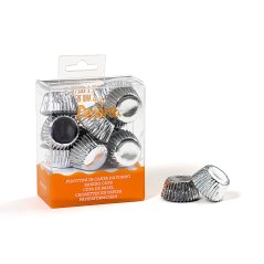 Cukrářské košíčky na pralinky stříbrné 27 x 17 mm Decora, 180ks