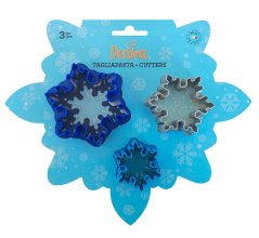 Plastová vykrajovátka sněhové vločky 3ks