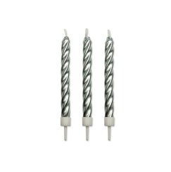 PME Svíčky narozeninové stříbrné