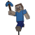 Zápich na dort Minecraft Steve