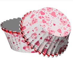 Košíčky na cupcakes srdíčka