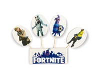 Cukrová dekorace Fortnite sada zápichů