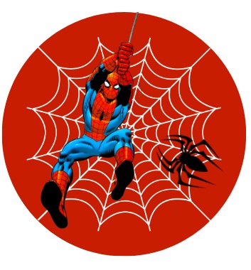 Jedlý obrázek Spiderman - Typ: Fondánový list