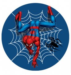 Jedlý obrázek Spiderman blue