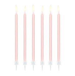 Svíčky narozeninové růžové 14 cm Party Deco