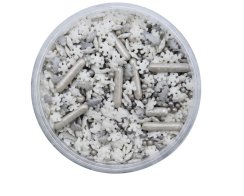 PME Cukrové sypání vánoční Silver Shining Stars 160 g