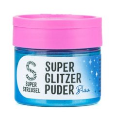 Jedlý Glitrový prach Super Streusel Blue - Modrý, 10g