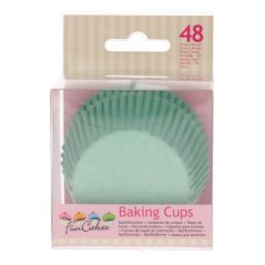 Cukrářské košíčky, 50x32mm Mint Green, FunCakes, 48ks