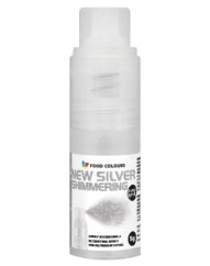 Třpytky v rozprašovači Food Colours New Silver glitter- stříbrná, 5g