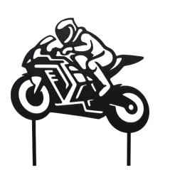 Dortový zápich motorkář