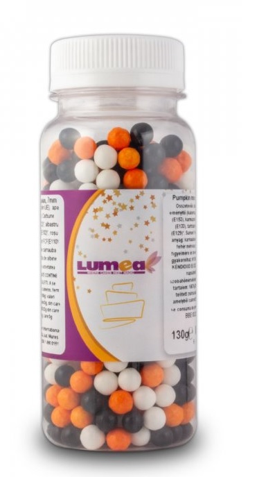 Cukrové zdobení Lumea Perly 7mm Pumpkin mix