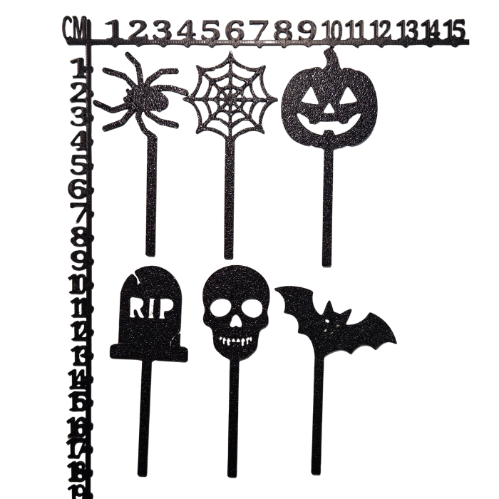 Cupcake zápichy Halloween – sada 6 ks