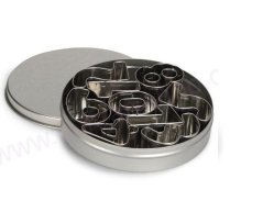 Číslice kovová v plechovce Patisse