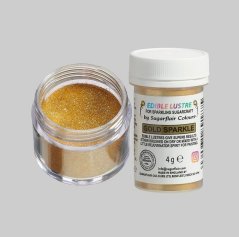 Sugarflair Prachová perleťová barva GOLD SPARKLE, 4g