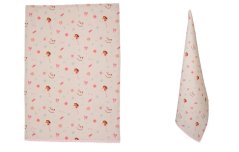 Bavlněná utěrka růžové Vánoce