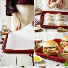 Plech vánoční červený