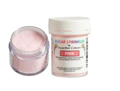 Sugarflair třpytkový cukr pink
