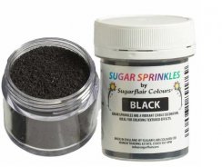 Sugarflair třpytkový cukr černý