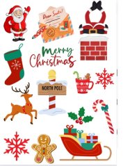 Jedlý obrázek Merry Christmas