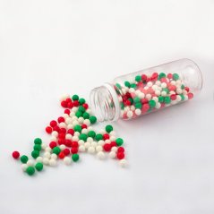 Cukrové zdobení Lumea Perly 7mm Christmas mix, 130g