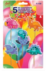 Dortové svíčky Dinosauři 5 ks